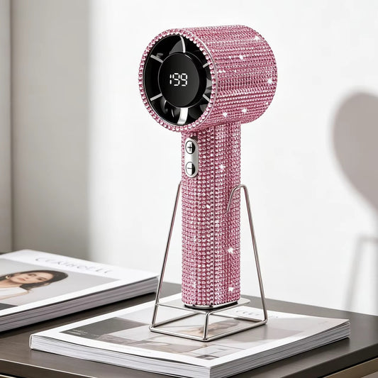 💎 Mini Ventilateur Portable de Luxe avec Affichage Numérique