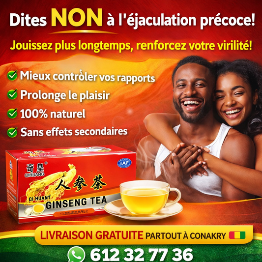 Ginseng Tea – Solution Naturelle contre l’Éjaculation Précoce